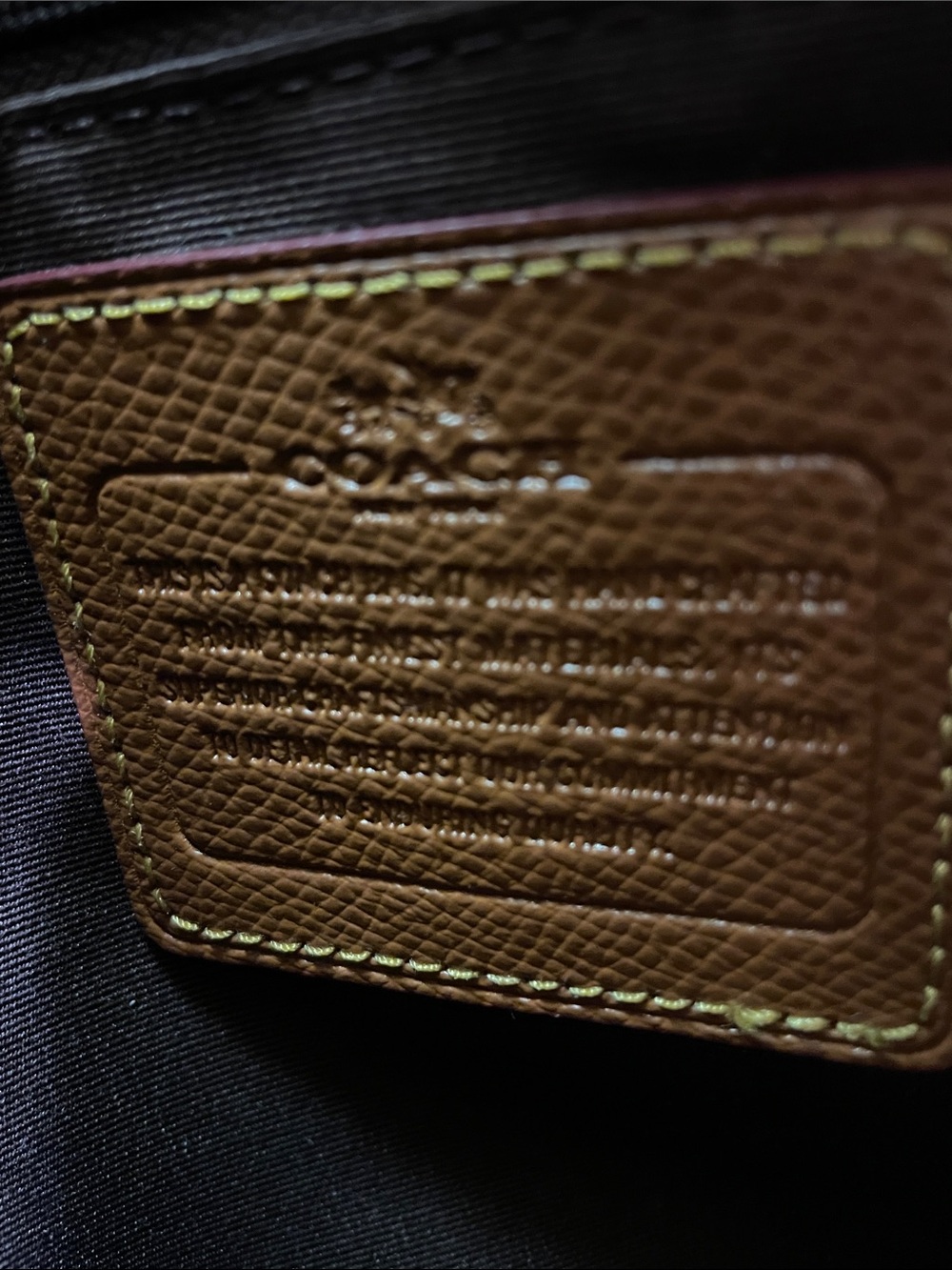 Coach Brown Signature Tote with Chestnut Trim - Picture 7 of 10